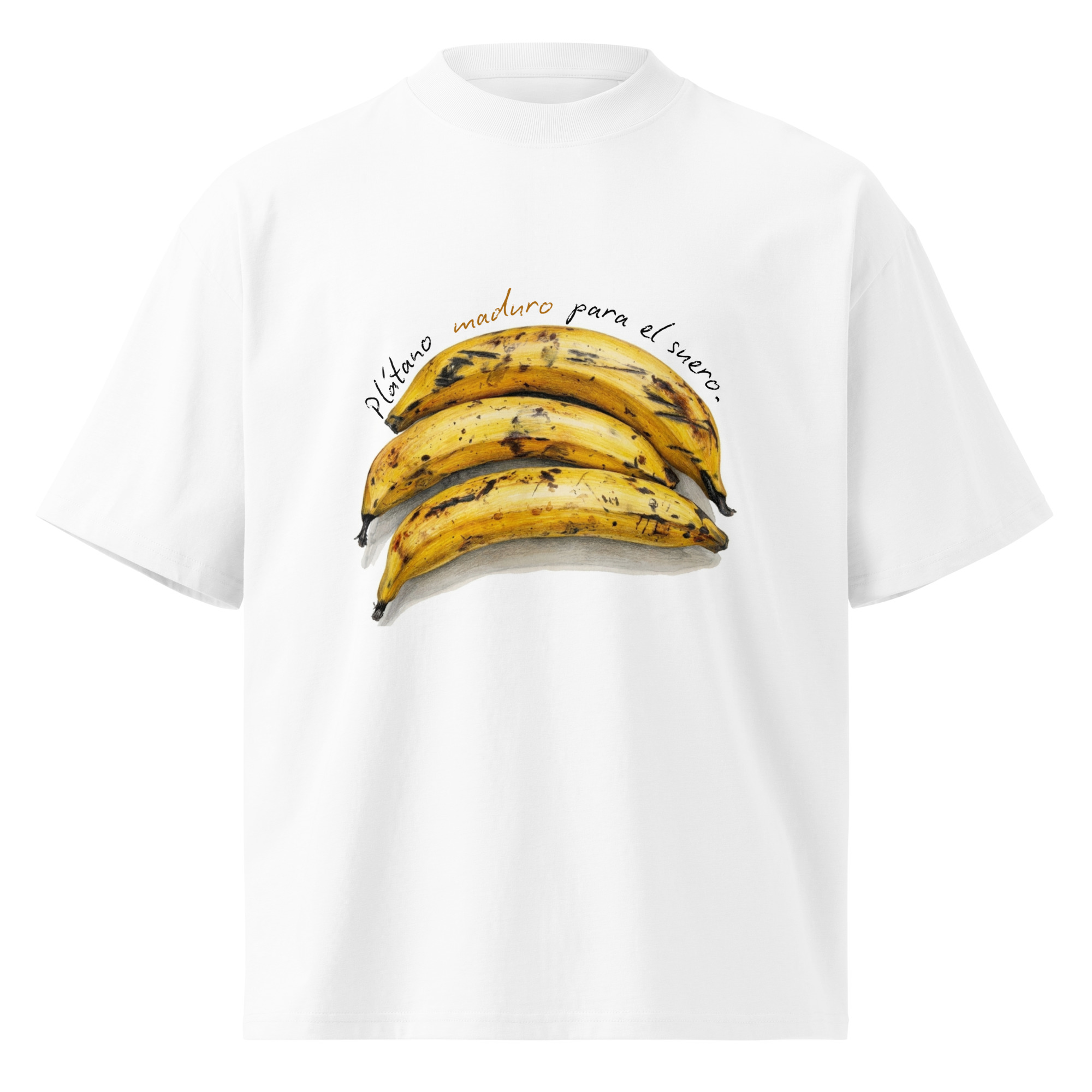 Camiseta oversize orgánica de cuello alto unisex