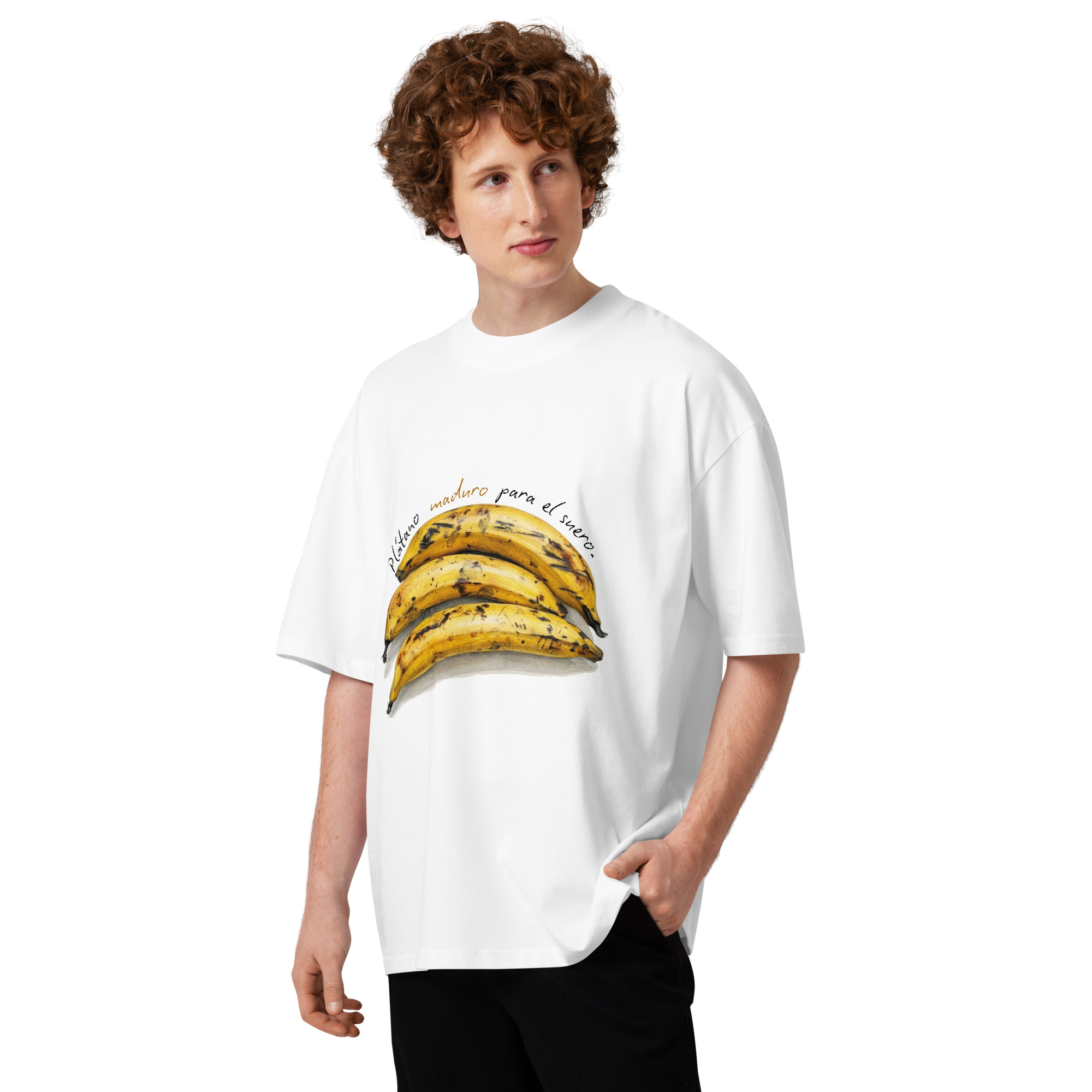 Camiseta oversize orgánica de cuello alto unisex - Image 5